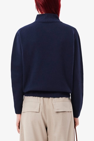 Pull en cachemire - Bleu marine