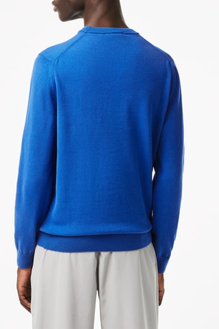 Pull en coton biologique - Bleu roi