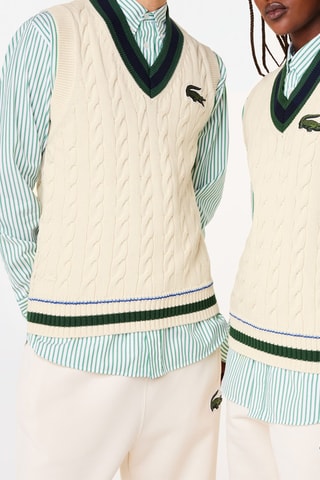 Pull sans manches en coton biologique - Ecru