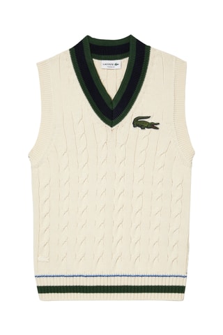 Pull sans manches en coton biologique - Ecru