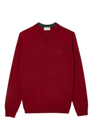 Pull regular en laine - Bordeaux