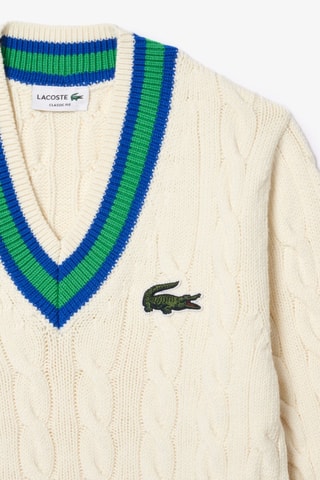 Pull classic fit en laine - Ecru