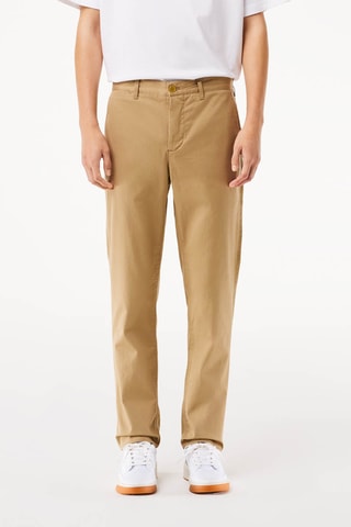 Pantalon slim en coton biologique - Beige