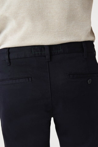 Pantalon slim en coton biologique - Bleu nuit