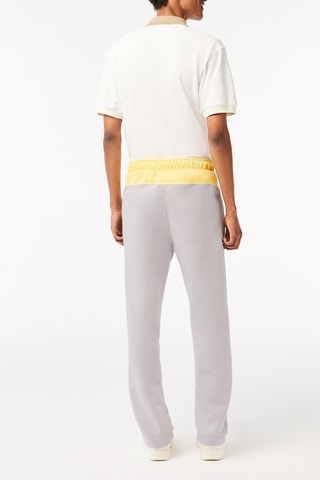 Pantalon de survêtement en coton biologique - Gris clair et jaune