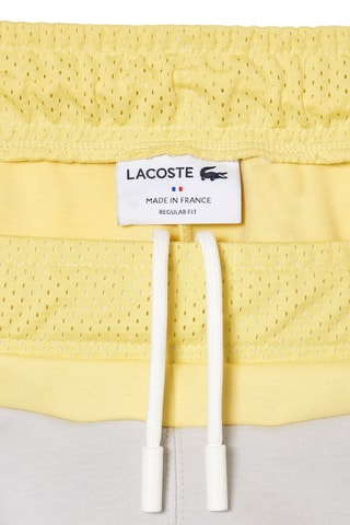 Pantalon de survêtement en coton biologique - Gris clair et jaune