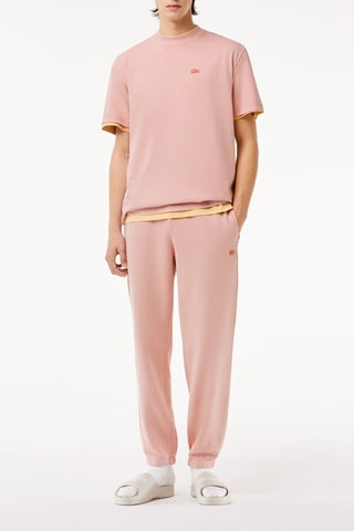 Pantalon de survêtement en coton biologique - Rose