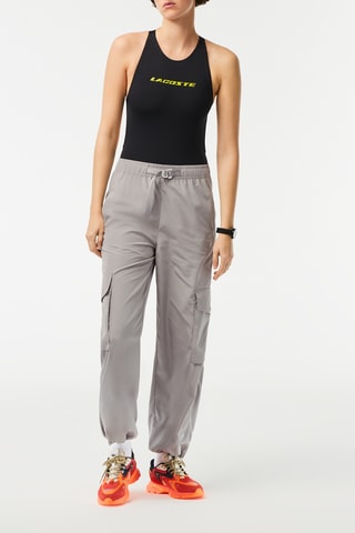 Pantalon cargo large - Gris clair