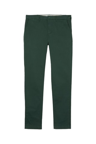 Chino slim en coton biologique - Vert foncé