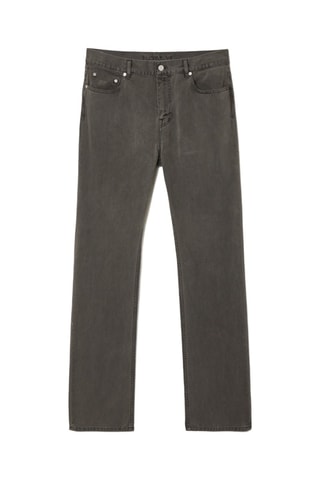 Jean regular en coton biologique - Gris foncé