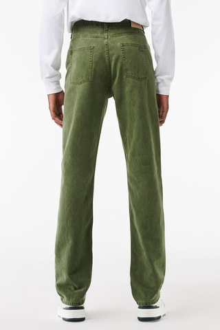 Jean regular en coton biologique - Kaki