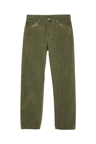 Jean regular en coton biologique - Kaki