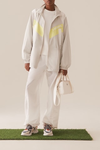 Coupe-vent oversize à capuche - Gris