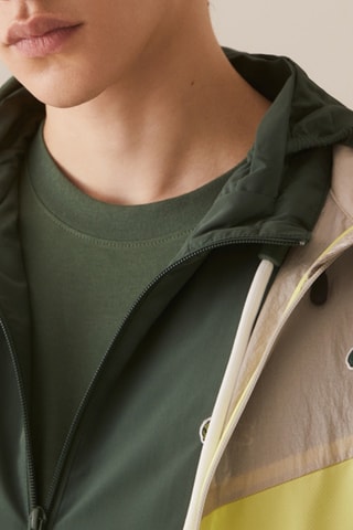 Veste à capuche - Beige et gris clair