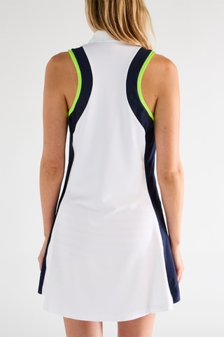 Robe - Blanc et bleu marine