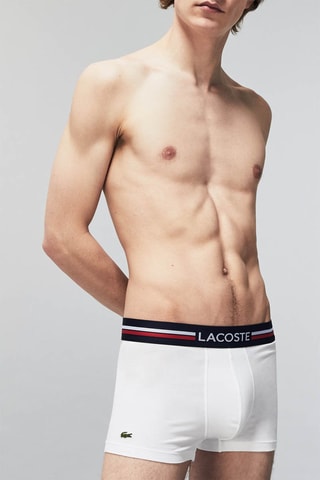 3 boxers Bleu marine et blanc