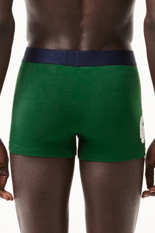 3 boxers - Bleu marine, blanc et vert