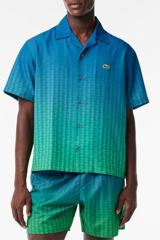 Chemise regular dip an dye - Bleu pétrole