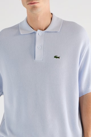 Polo relaxed en coton biologique - Ciel