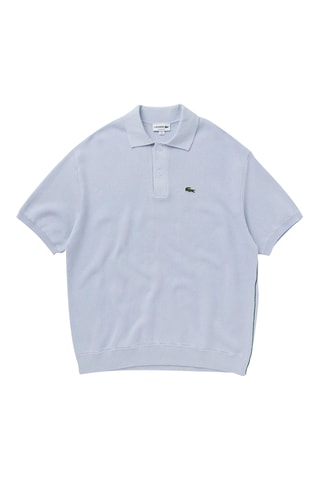 Polo relaxed en coton biologique - Ciel