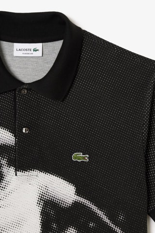 Polo classic fit en coton biologique René Lacoste - Noir