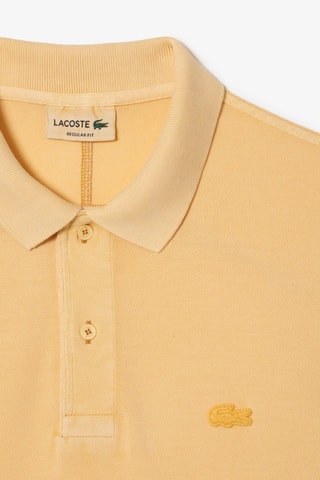 Polo regular en coton biologique - Jaune