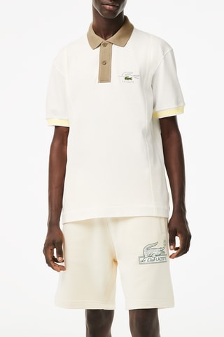 Polo classic fit en coton biologique - Ecru