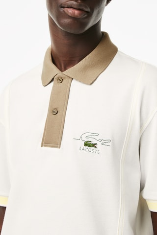 Polo classic fit en coton biologique - Ecru