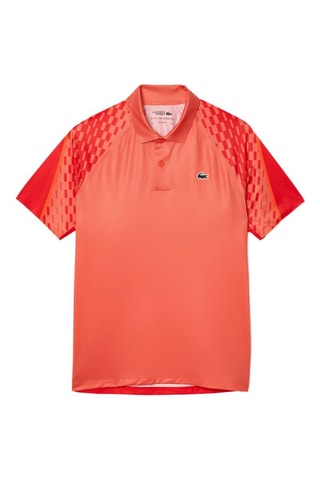 Polo regular Lacoste Tennis x Novak Djokovic - Saumon et rouge