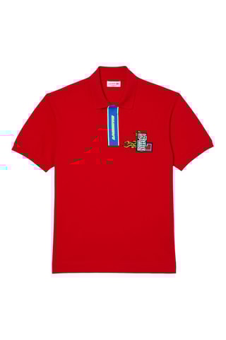 Polo classic fit en coton biologique - Rouge