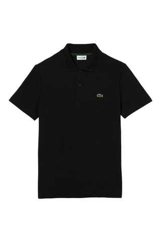 Polo regular en coton biologique - Noir