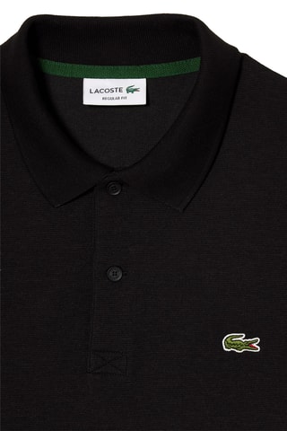 Polo regular en coton biologique - Noir