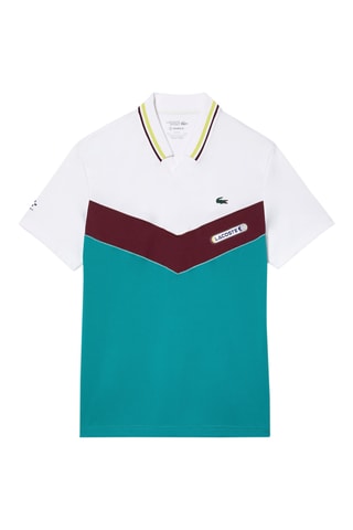 Polo slim Lacoste Tennis x Daniil Medvedev - Blanc