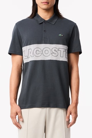 Polo regular - Gris et blanc