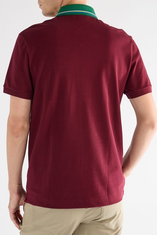 Polo regular en coton biologique - Bordeaux