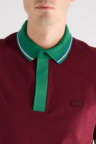 Polo regular en coton biologique - Bordeaux