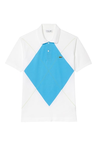 Polo classic fit en coton biologique - Blanc et ciel