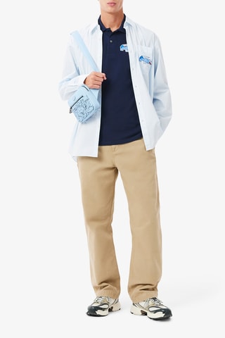 Polo classic fit en coton biologique - Bleu marine