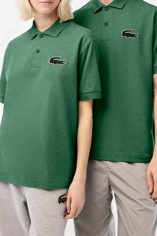 Polo loose en coton biologique - Vert