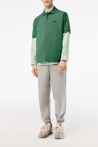 Polo loose en coton biologique - Vert