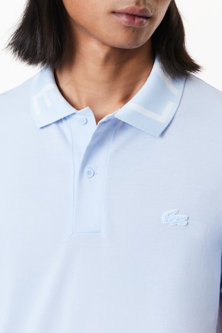 Polo slim en coton biologique - Bleu clair