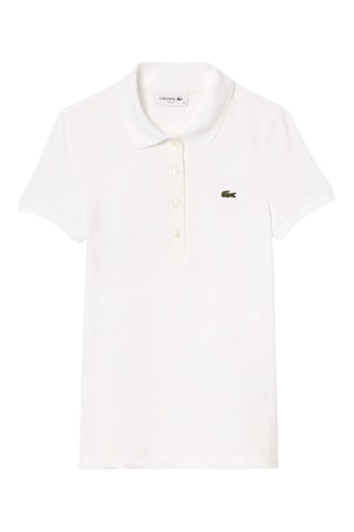 Polo slim en coton biologique - Blanc