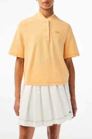 Polo relaxed en coton biologique - Jaune