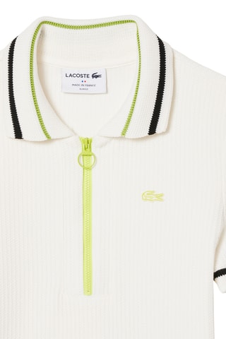 Polo slim - Blanc et vert clair
