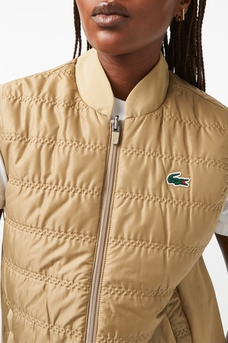 Doudoune réversible sans manches - Beige et écru