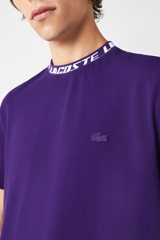 T-shirt regular en coton biologique - Violet