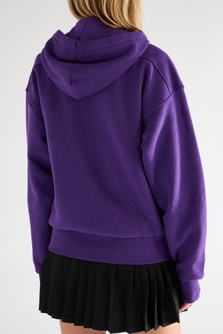 Sweat à capuche en coton biologique - Violet