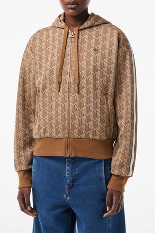 Sweat à capuche - Marron et marron clair