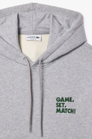 Sweat relaxed à capuche - Gris clair chiné