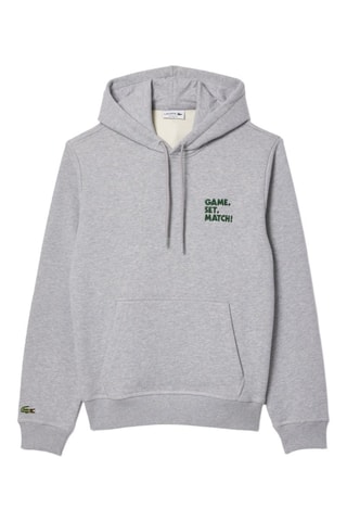 Sweat relaxed à capuche - Gris clair chiné